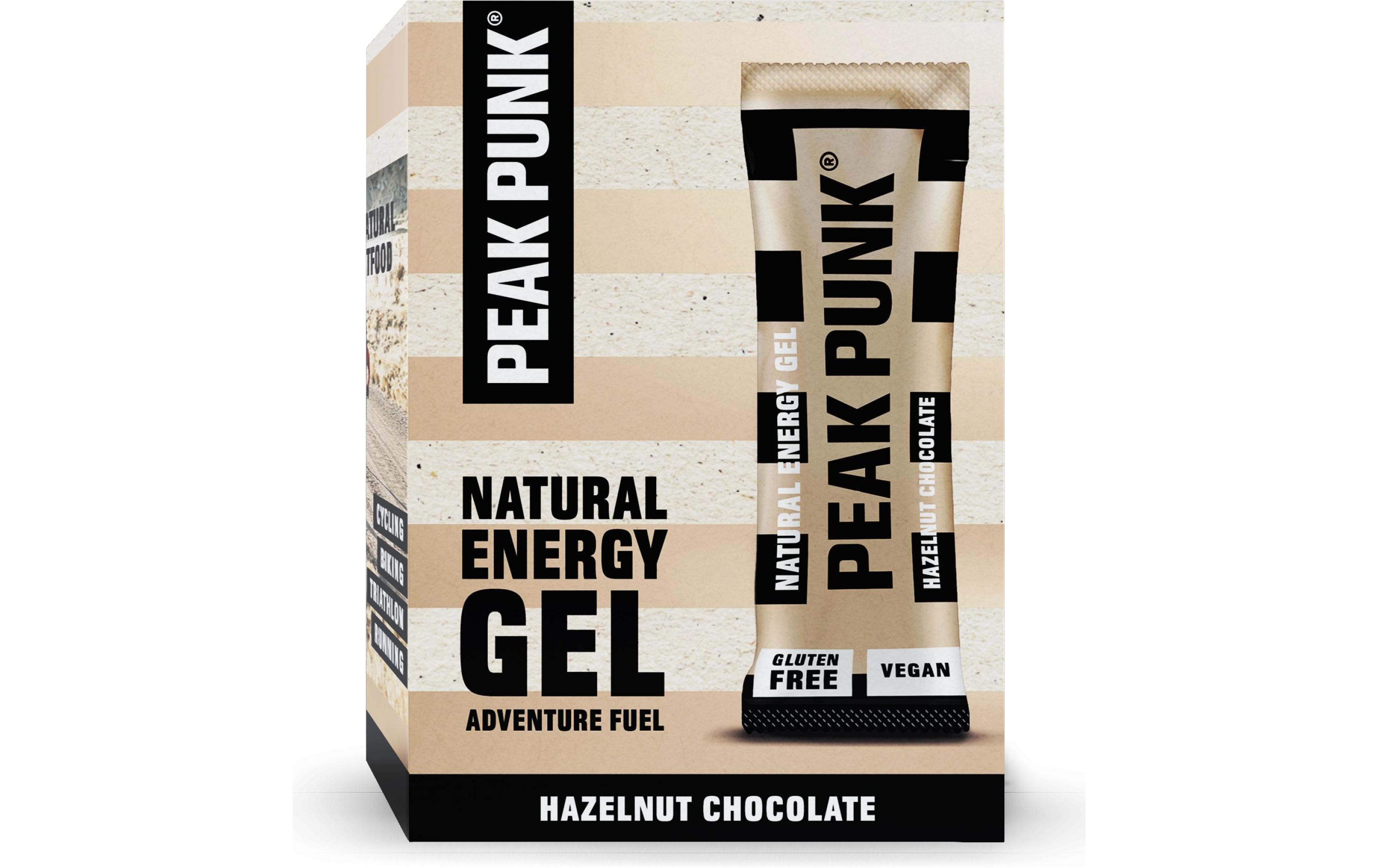 Natural Energy Gel Haselnuss-Schokolade, 12 x 25 gNahrungsgel