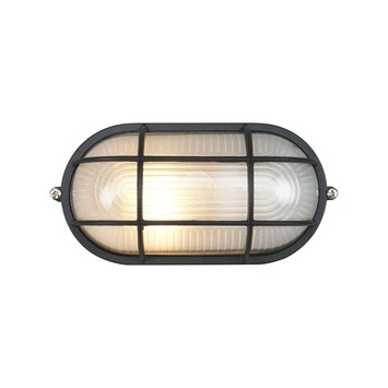 KARWEI buitenlamp bull-eye Tom zwart met raster