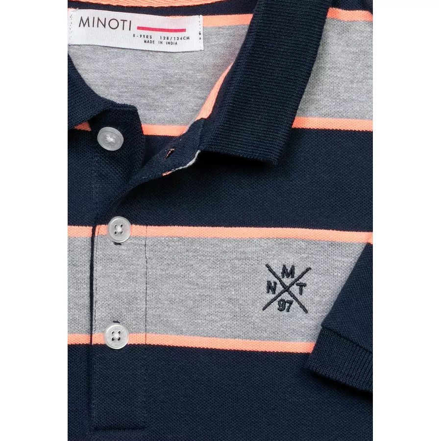 MINOTI  Poloshirt GrauDunkelblau