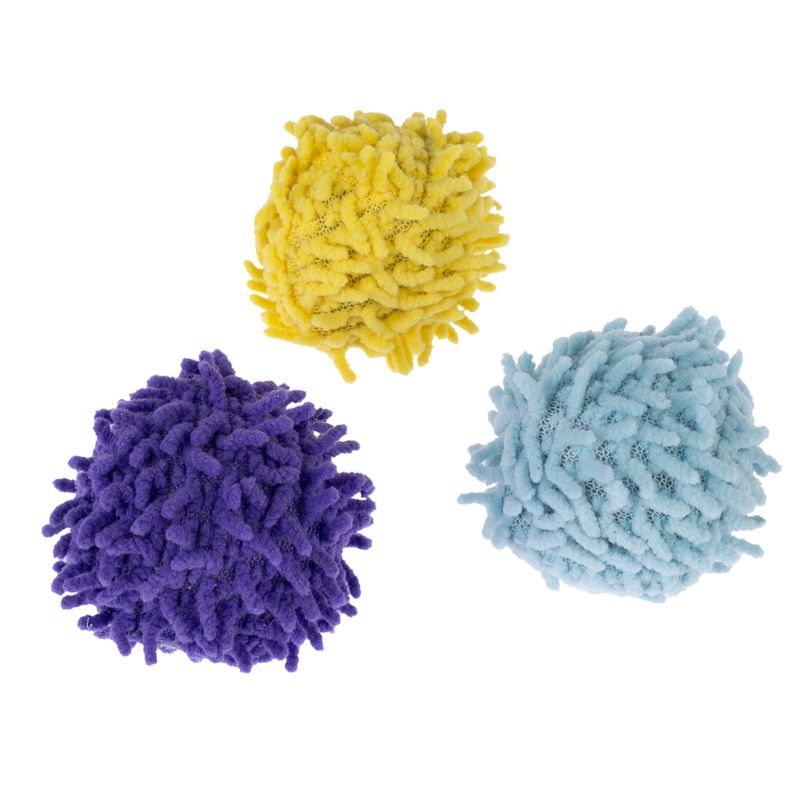 Lot de balles à pompons TIAKI garnies de menthe à chat