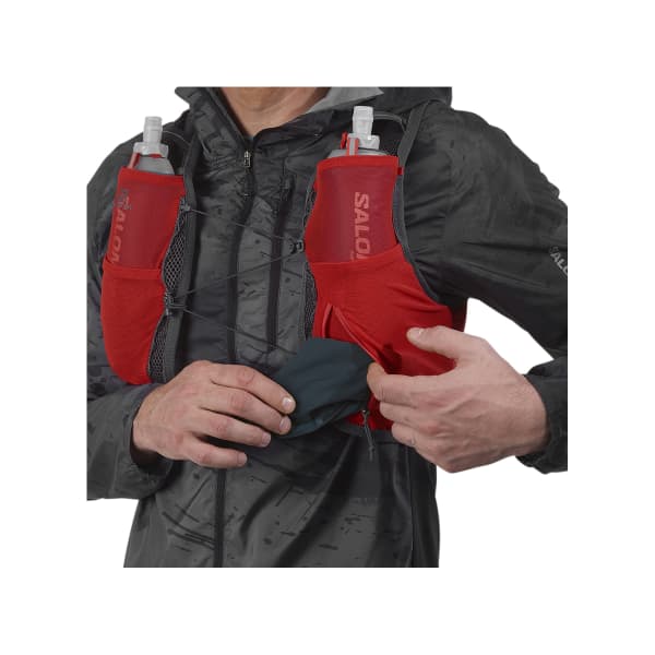 Sac trail SALOMON ACTIVE SKIN 8 SET FIERY RED/EBONY
