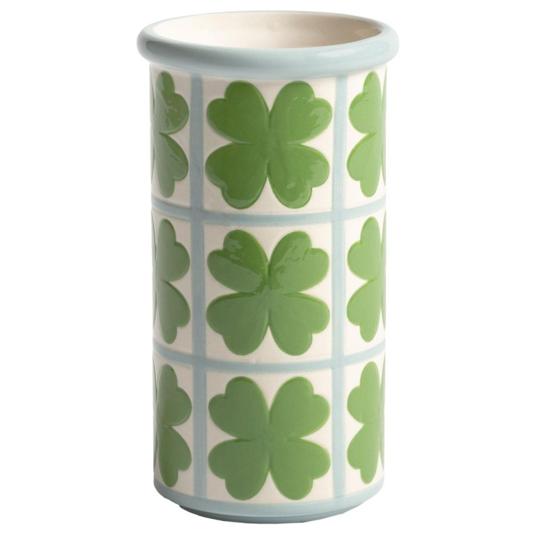 &klevering Patch vaas Ø9xH16,5 Clover
