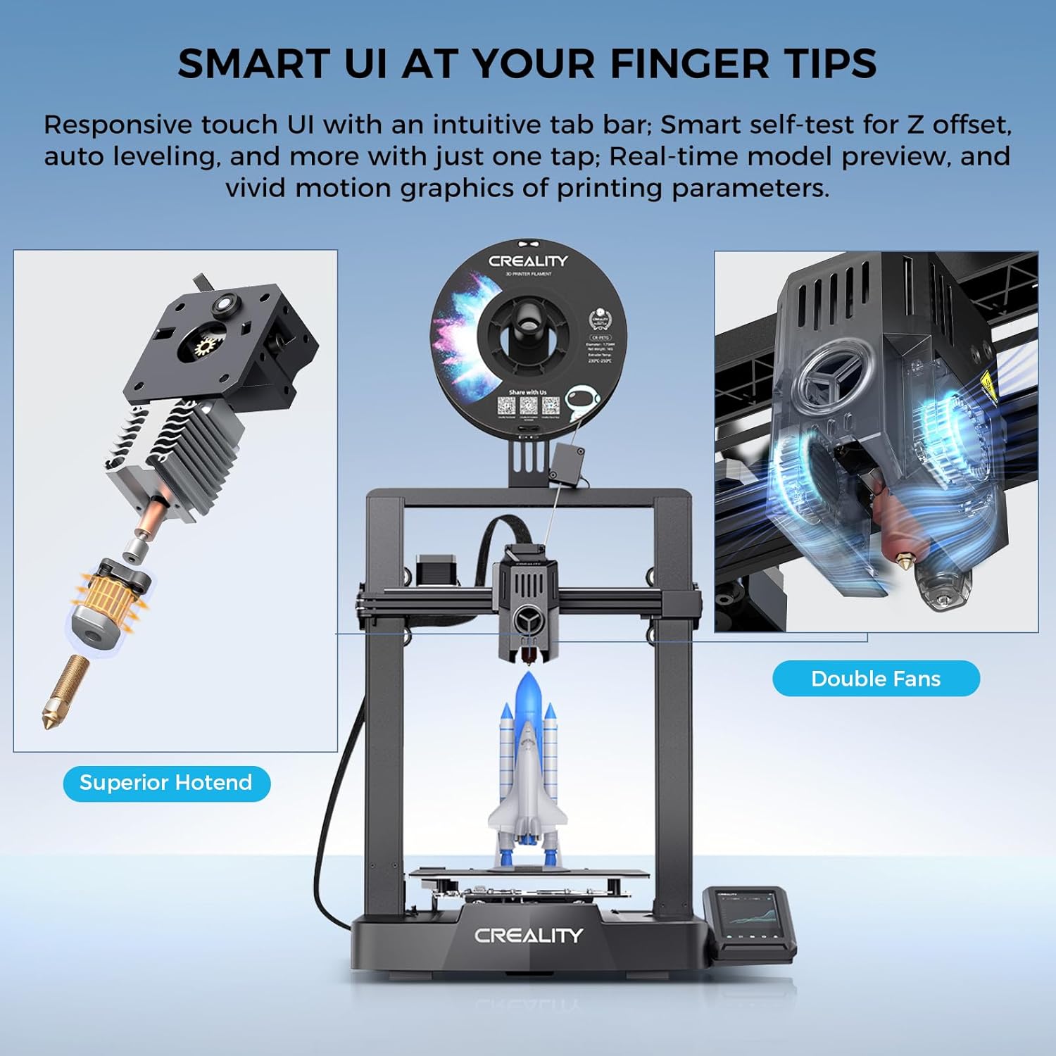 Imprimante 3D Creality Ender-3 V3 KE - 220 x 220 x 240 mm