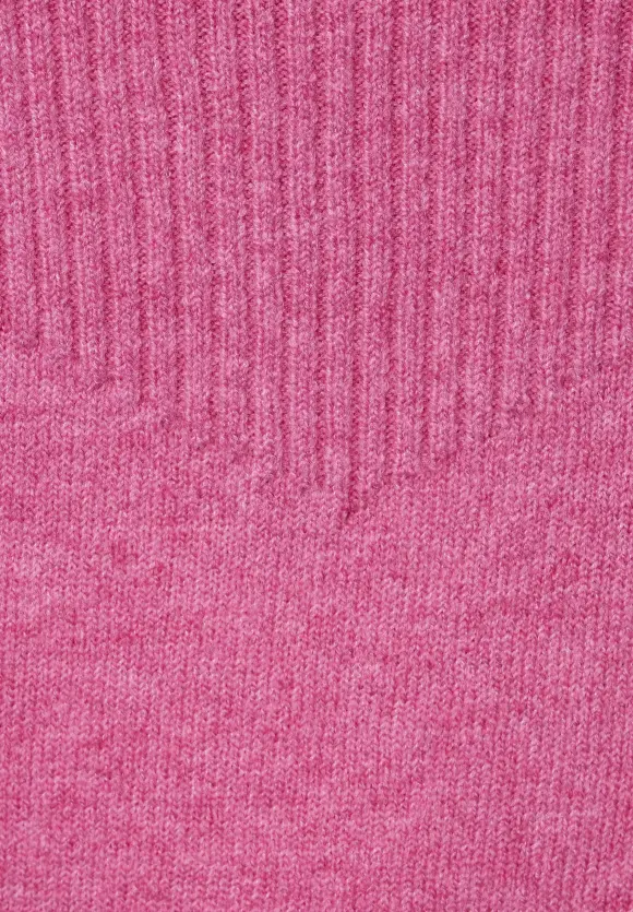 Pullover mit Rippstrick - cozy pink melange