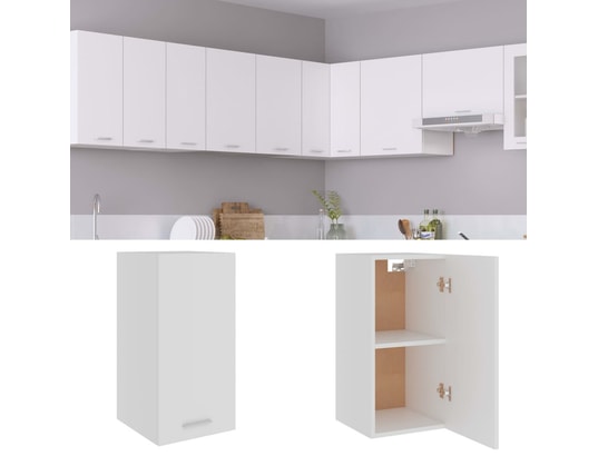 VIDAXL - Meuble haut Armoire de cuisine blanc 29,5x31x60 cm aggloméré