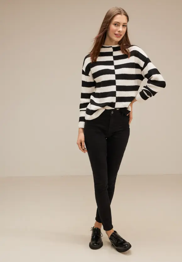 Schwarze Skinny Fit Jeggings - black od black washed