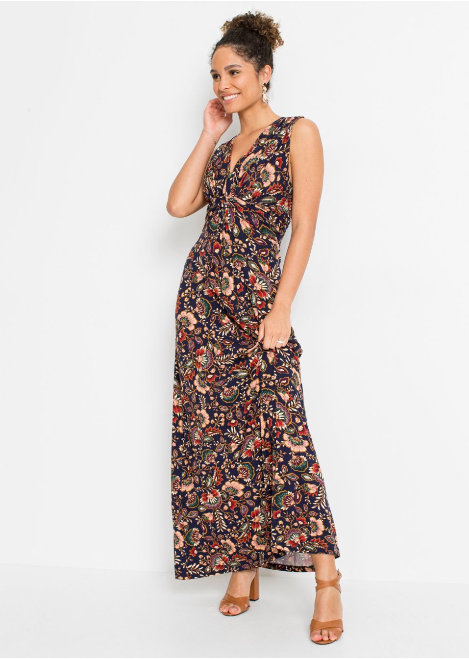 Robe longue imprimée
