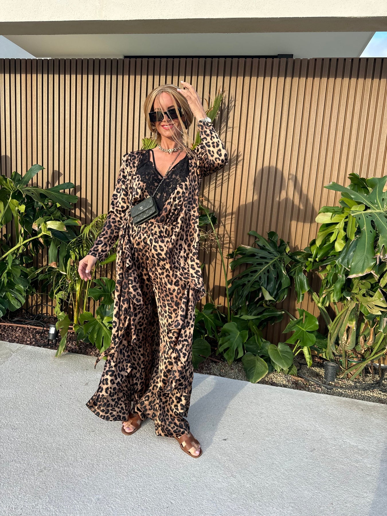 Valentin Studio String Leopard Top