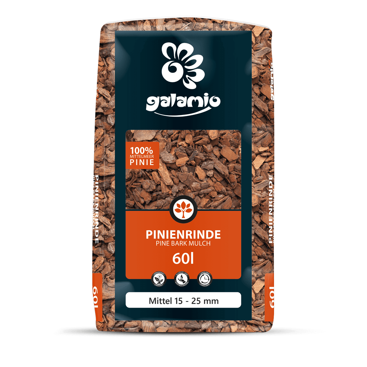 Galamio Pine Bark Mulch Medium 60l x 39 Zakken 2340l Pallet