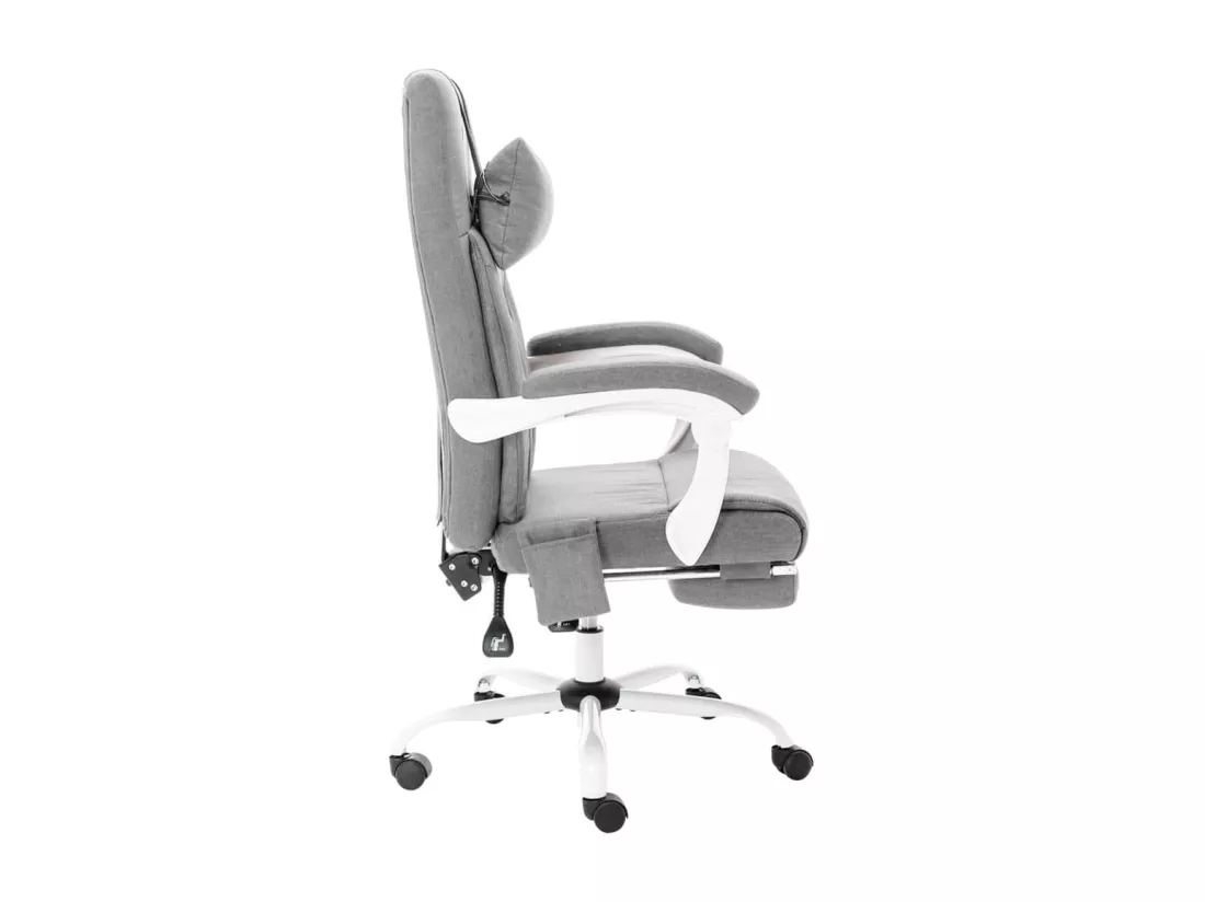 Prolenta Premium - Chaise de bureau de massage Gris Tissu