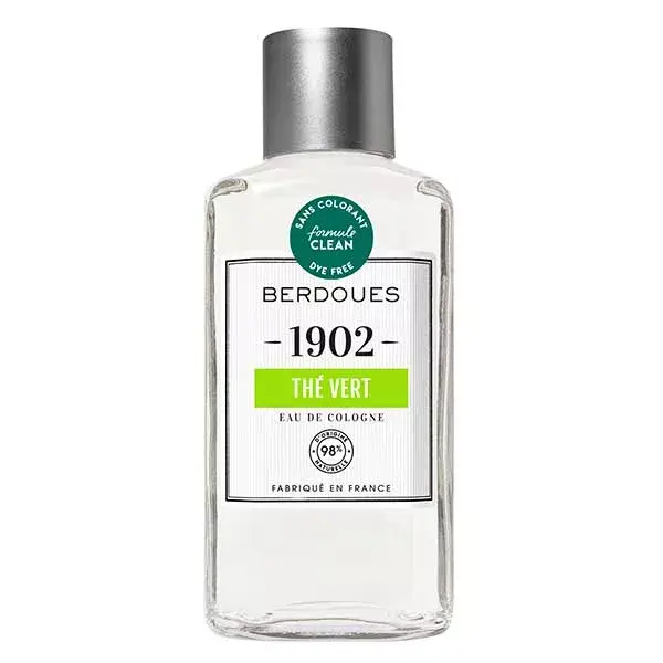 Berdoues 1902 Chá Verde Eau de Colônia 98% Natural 245ml