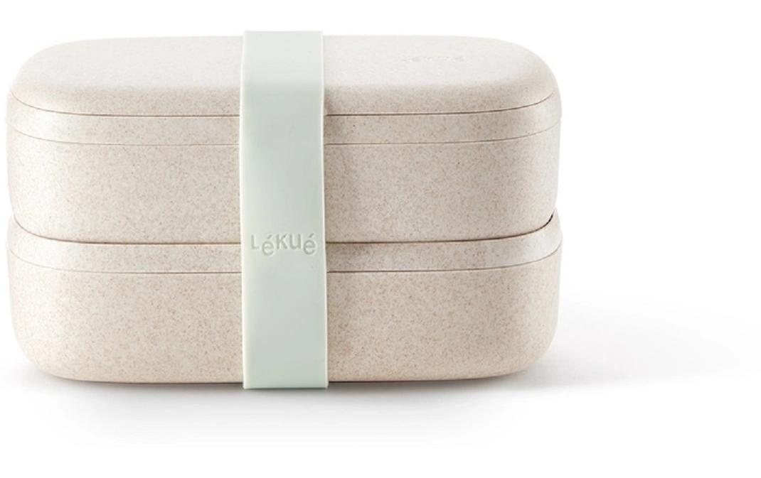 Lunchbox To Go Bio, 2 x 0.5 Liter, BeigeZwei Lunchboxen mit jeweils 500 ml Fassungsvermögen