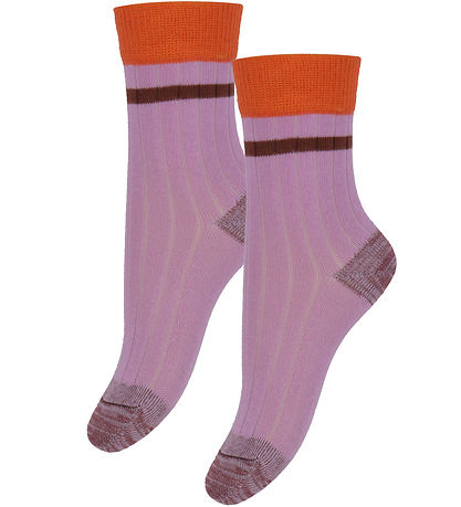 FUB Socken - 2er-Pack - Rib - Orchid