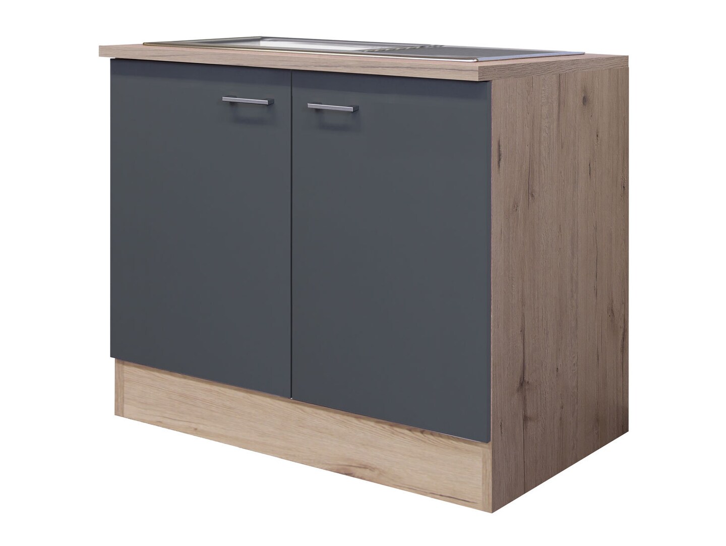Spülenunterschrank RALPH San Remo Eiche /grau