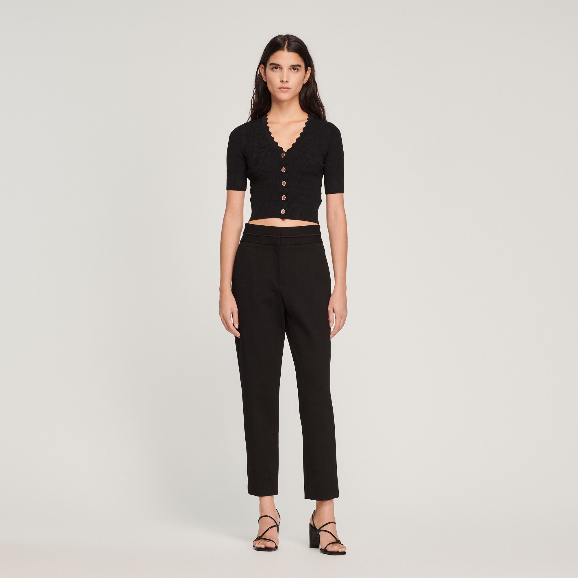 Pantalon classique taille haute