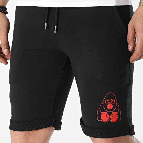 Short Jogging Gorille Noir Rouge