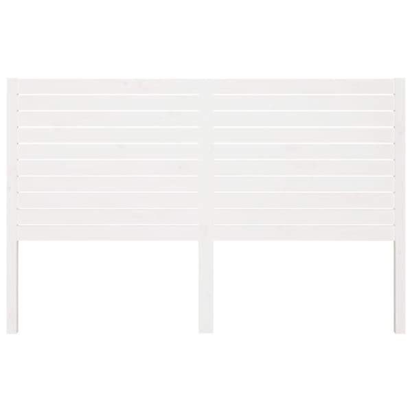 vidaXL Sengegavl hvit 166x4x100 cm heltre furu