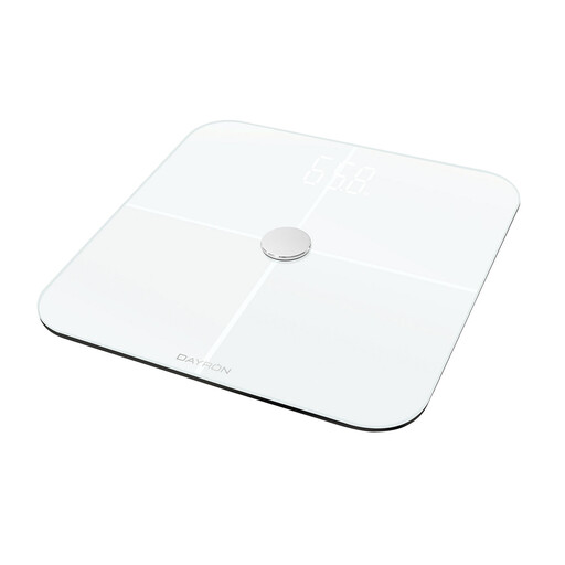 Balança de banheiro inteligente com Bluetooth e aplicativo, até 8 perfis, Health Dayron