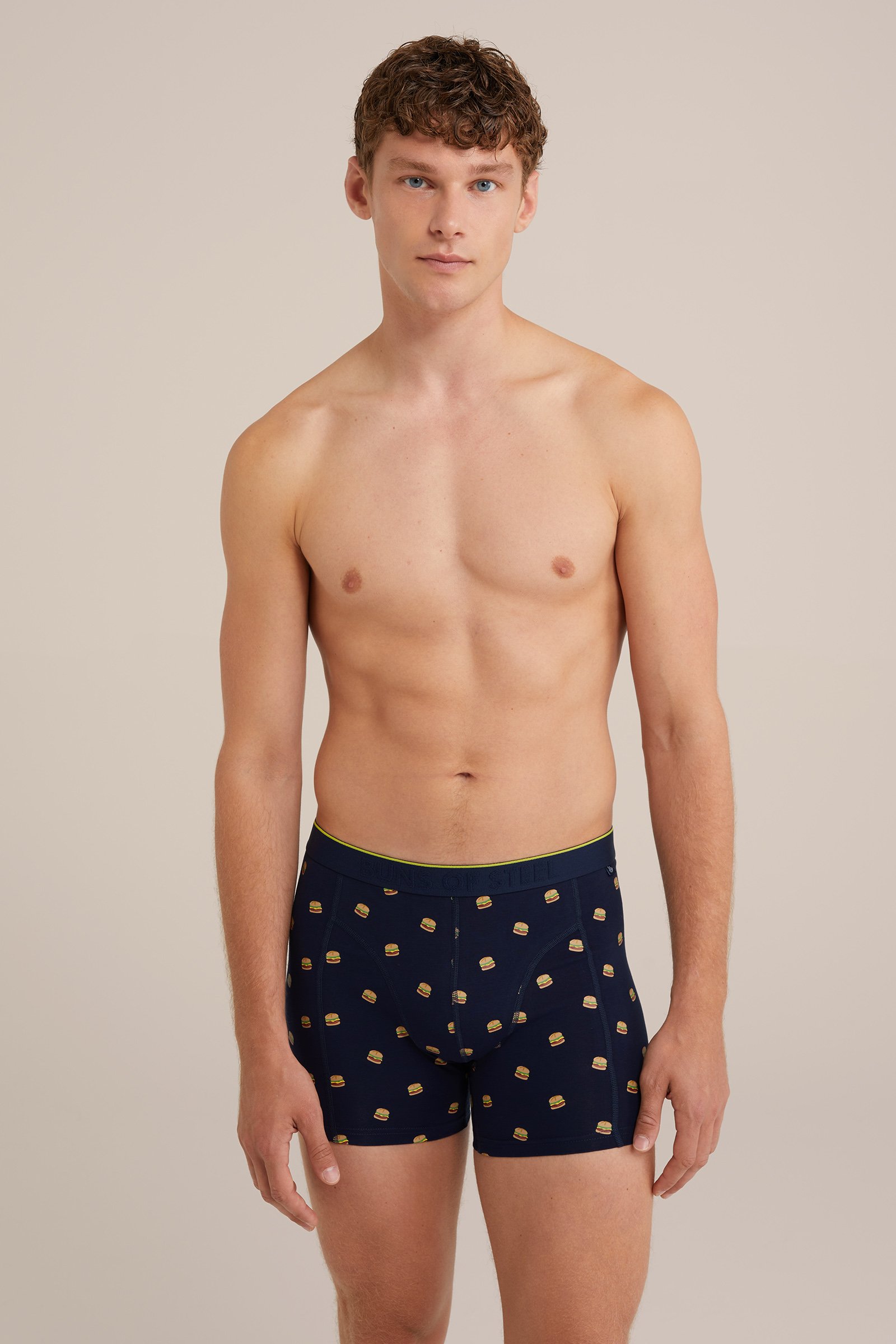 boxershort met dessin WE Fashion Donkerblauw