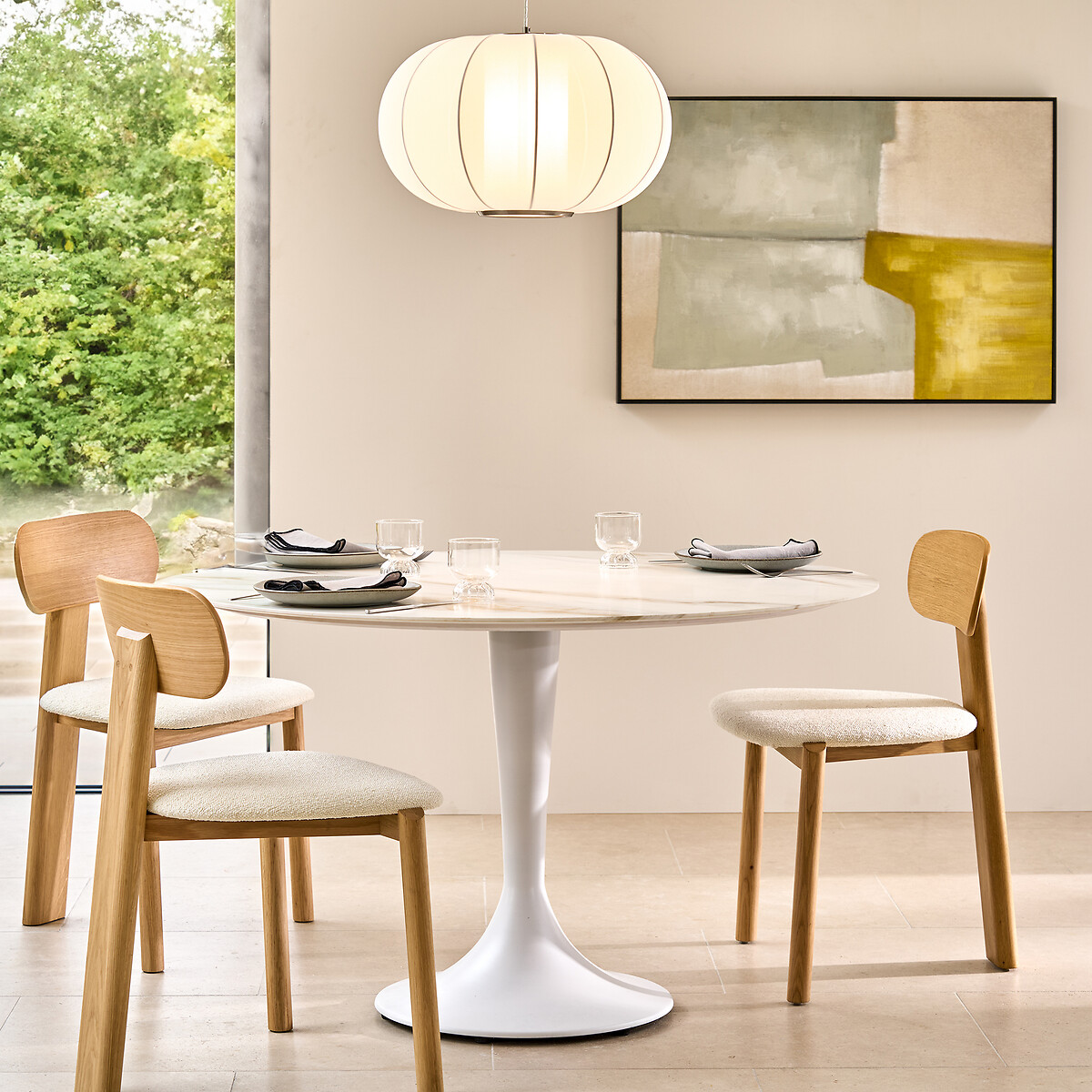 AM.PM<br>Tampo de mesa em cerâmica, ø120 cm, Aradan