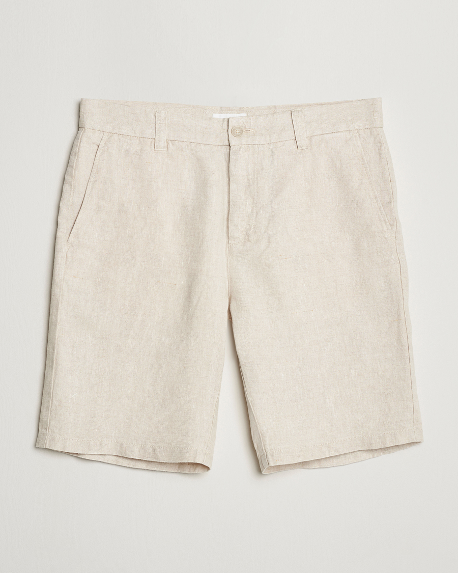 NN07 Crown Linen Shorts Oat
