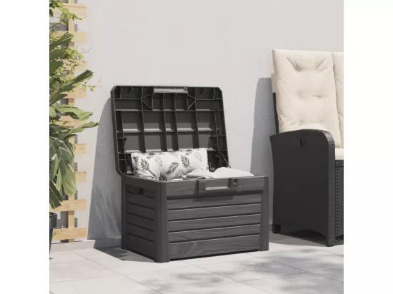 Boîte à coussins d'extérieur anthracite polypropylène