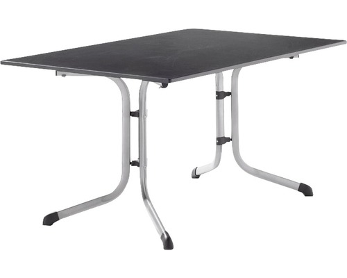 Klaptafel vivodur 140 x 90 x 73 cm grafietgrijs