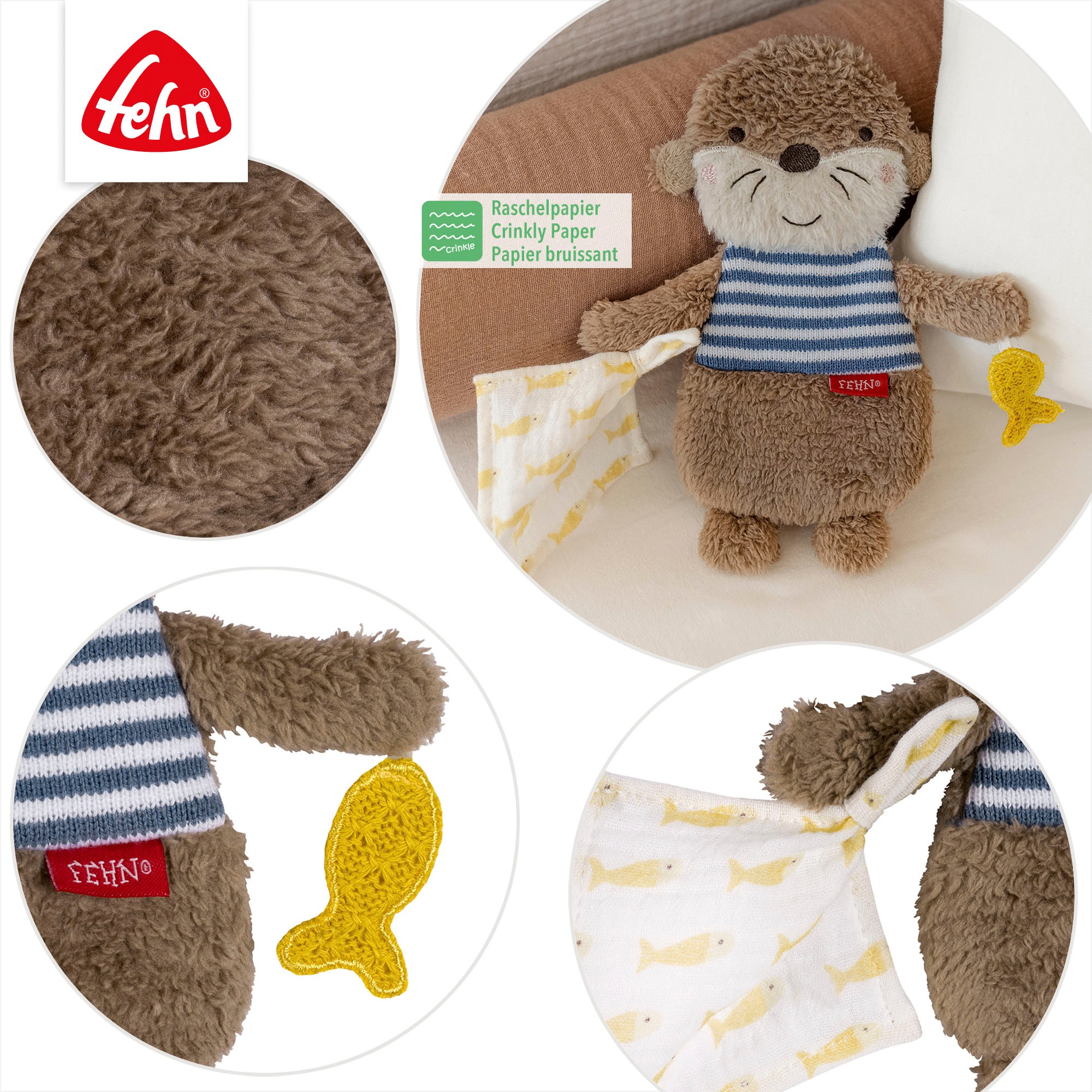 Fehn Greifspielzeug »Otter Theo, Knister-Otter«