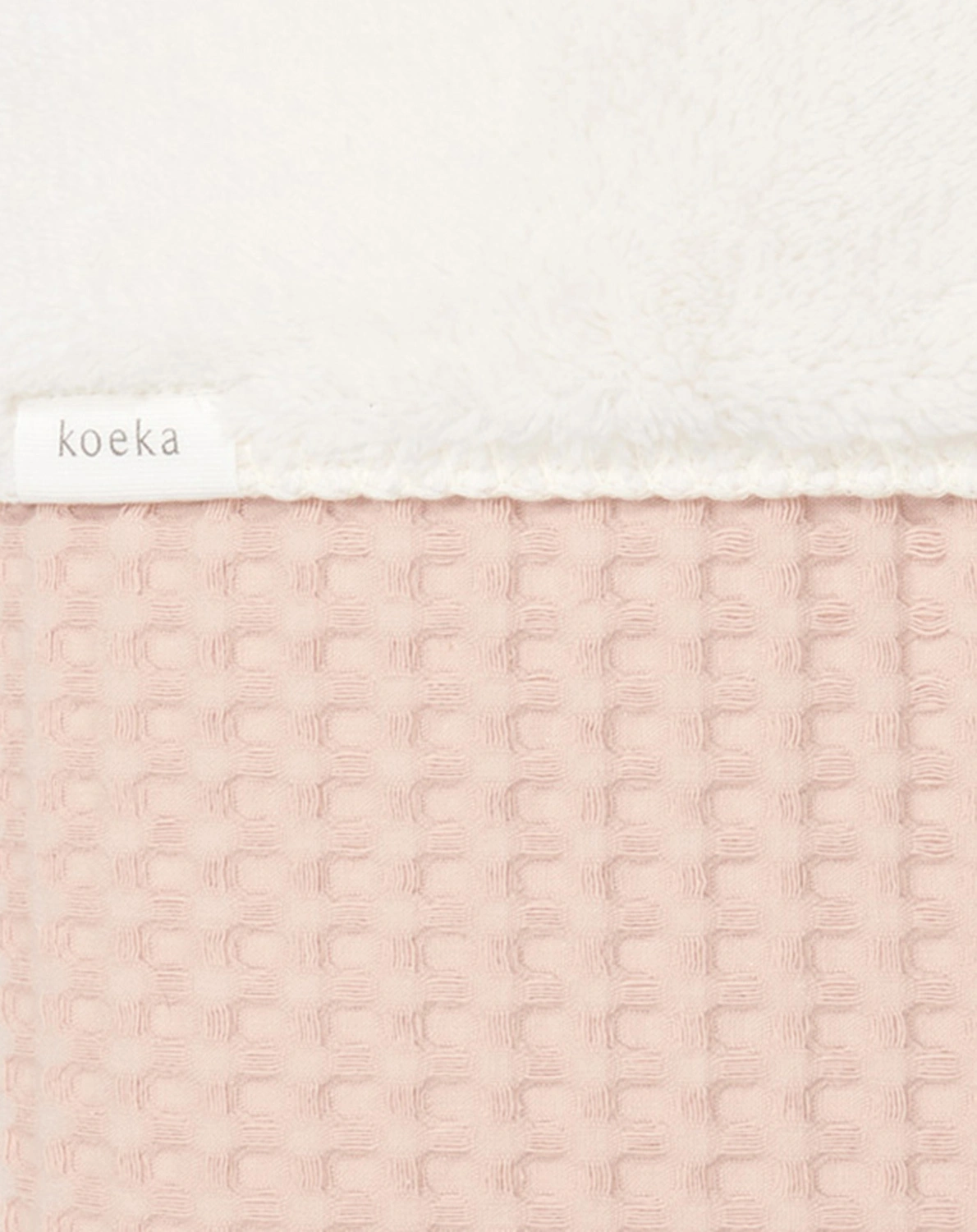 Plüsch-Decke OSLO (100x75) in rosa salt/pebble