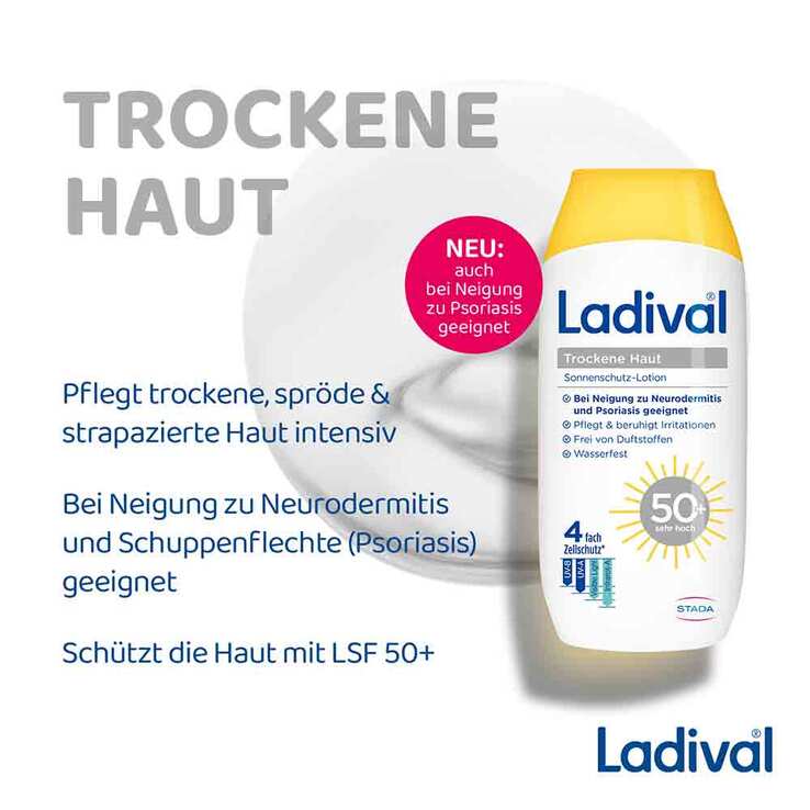 Ladival trockene Haut Sonnenschutz-Lotion LSF 50 + , 200 ml