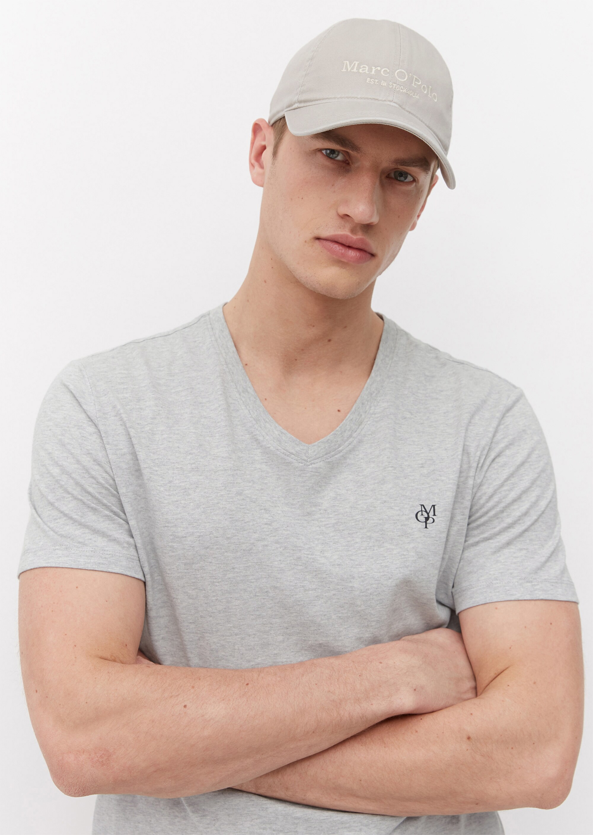 V-Neck-T-Shirt regular aus reinem Organic Cotton