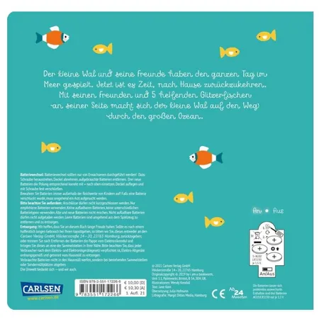 Carlsen Verlag Der kleine Wal und die Glitzerfische