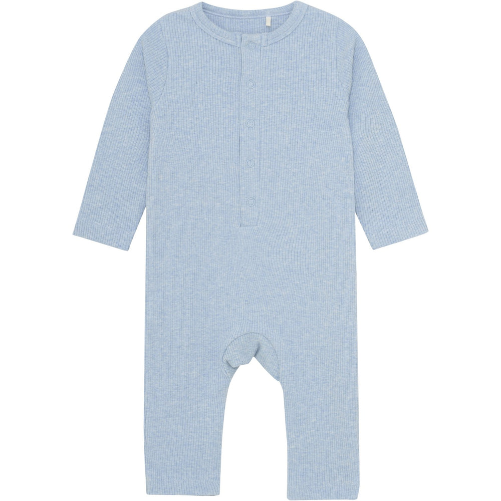 Køb FIXONI Blue Fog Melange Romper LS Mélange Rib
