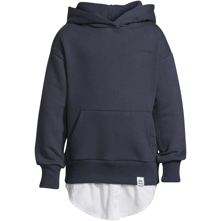New Life Hoodie Hoodie Kapuzen Pullover mit Shirt Blau