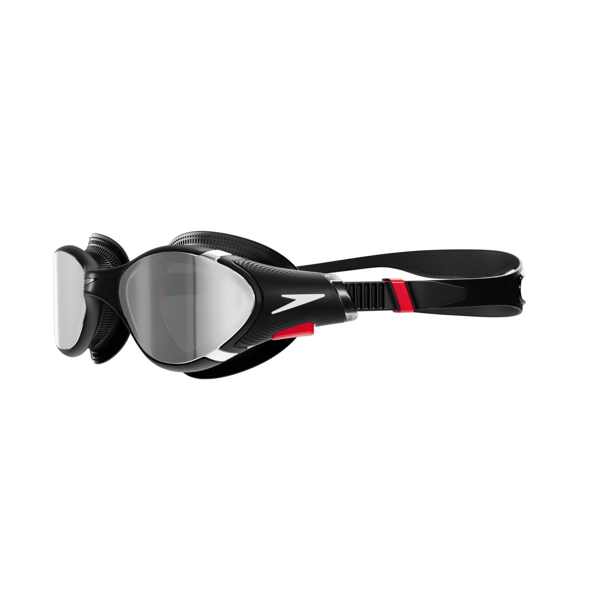 Speedo Schwimmbrille »Biofuse 2.0 Mirror« für Erwachsene, mit patentiertem Druckknopf-Mechanismus