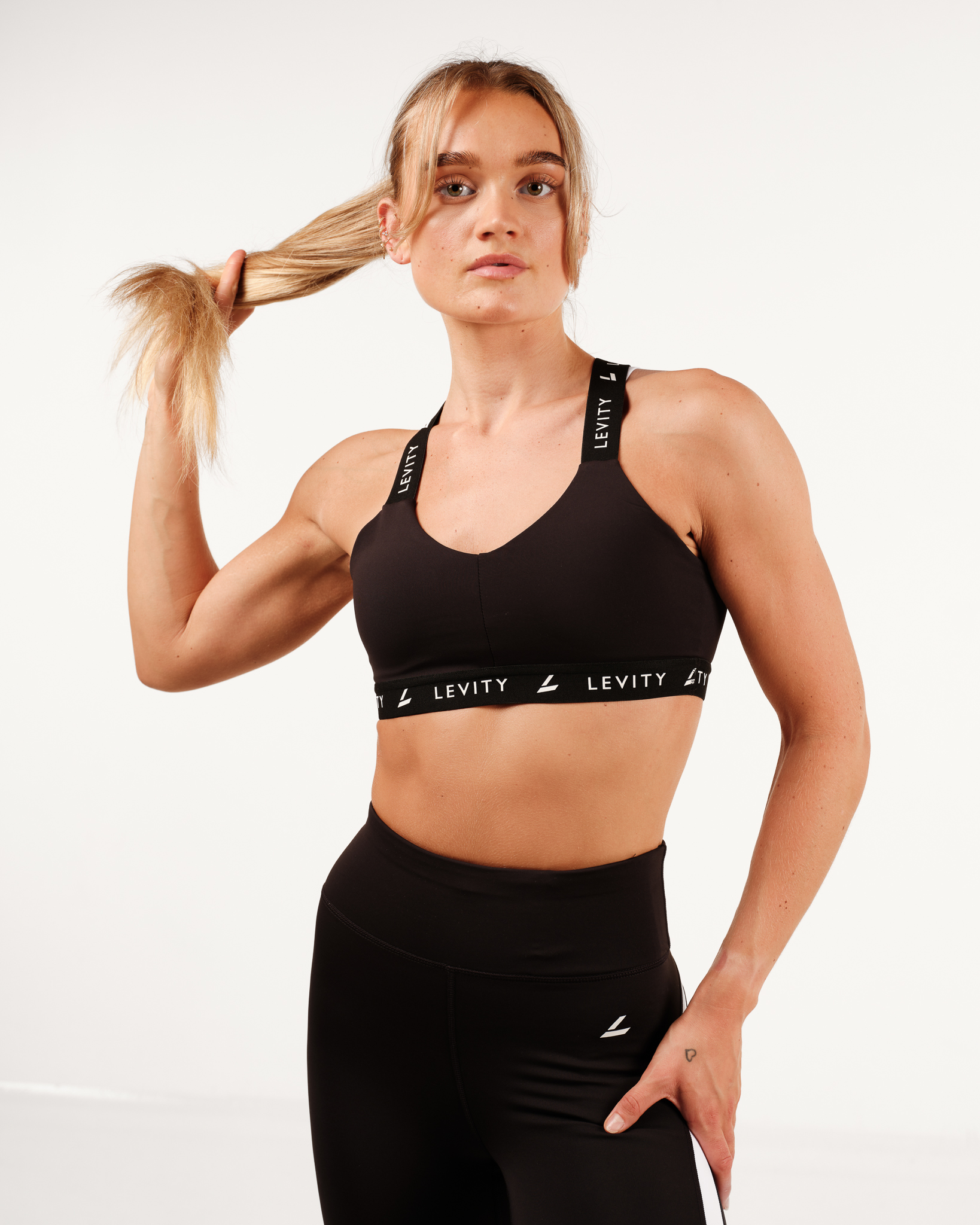 LEVITY Division Strappy Bra Black