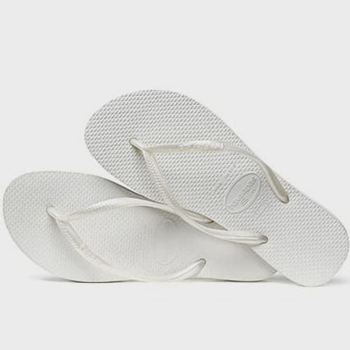 Tongs Femme Slim Blanc