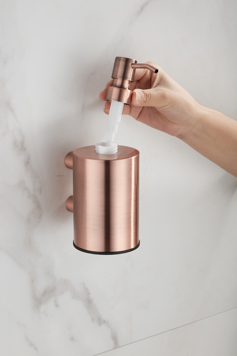 Saniclear Academy zeepdispenser geborsteld koper