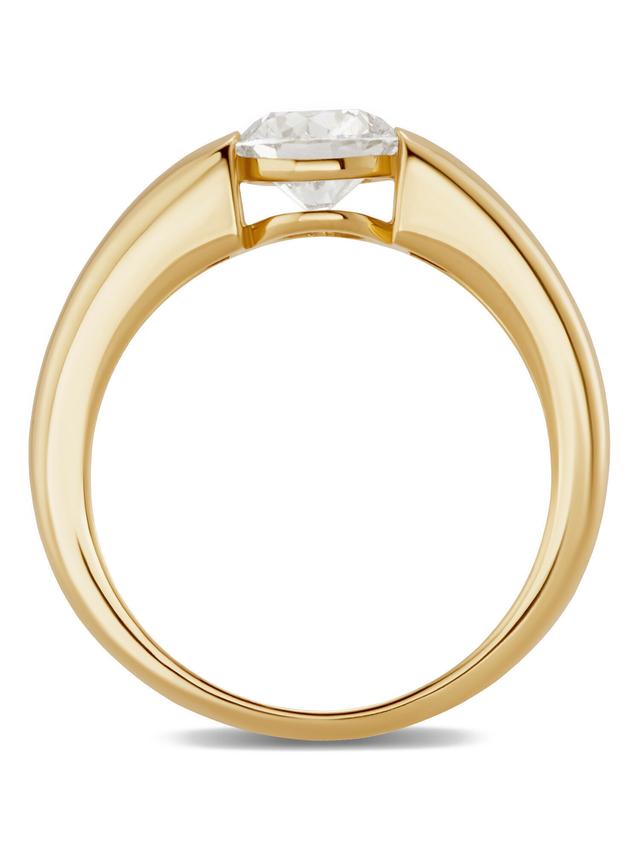 Solitär-Ring, Lab Grown Brillant 1,0 ct., SI, Gold 585