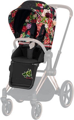 Cybex Priam Sportsvogn, Chrome Brown/Spring Blossom Dark