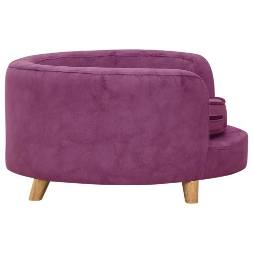 Sofá redondo para cães, roxo