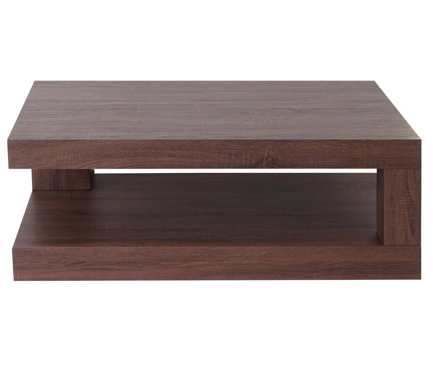 Couchtisch MCW-A32, Wohnzimmertisch, 3D-Struktur, 40x110x60cm ~ braune Eicheoptik