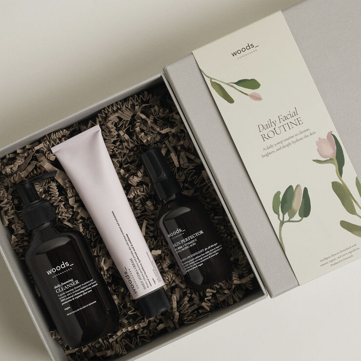 Woods Copenhagen Gift set - Daily Facial Routine