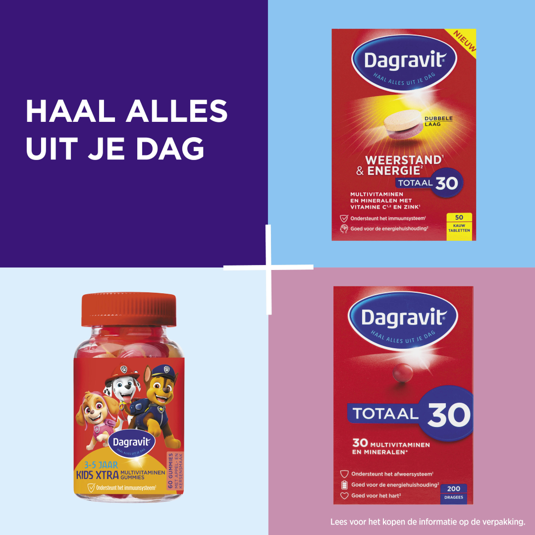 Dagravit Totaal 30 weerstand & energie (50 tabletten)