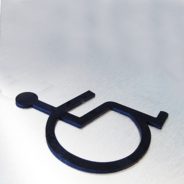 Panneau picto PMR relief et braille