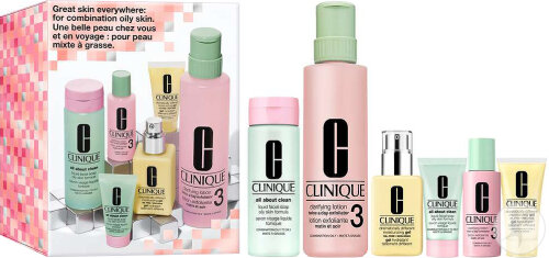 Clinique Coffret Une Belle Peau Chez Vous Et En Voyage Peau Grasse 6 Produits