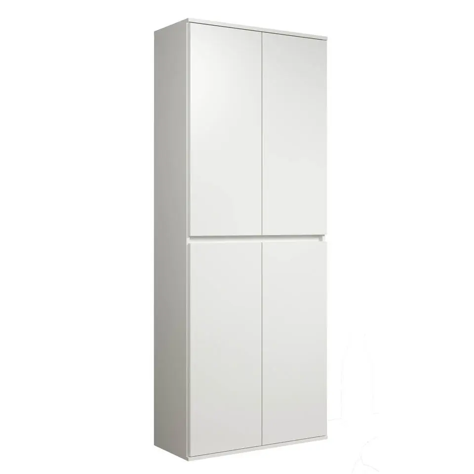Hioshop Nevada kledingkast 4 deuren- wit