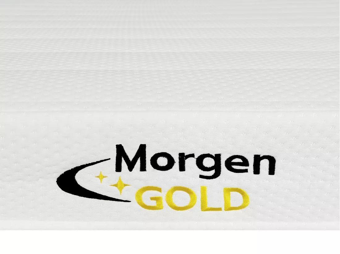 Ensemble 90 x 190 cm cadre à lattes + matelas mousse 7 zones ép.12cm- STELO de MORGENGOLD