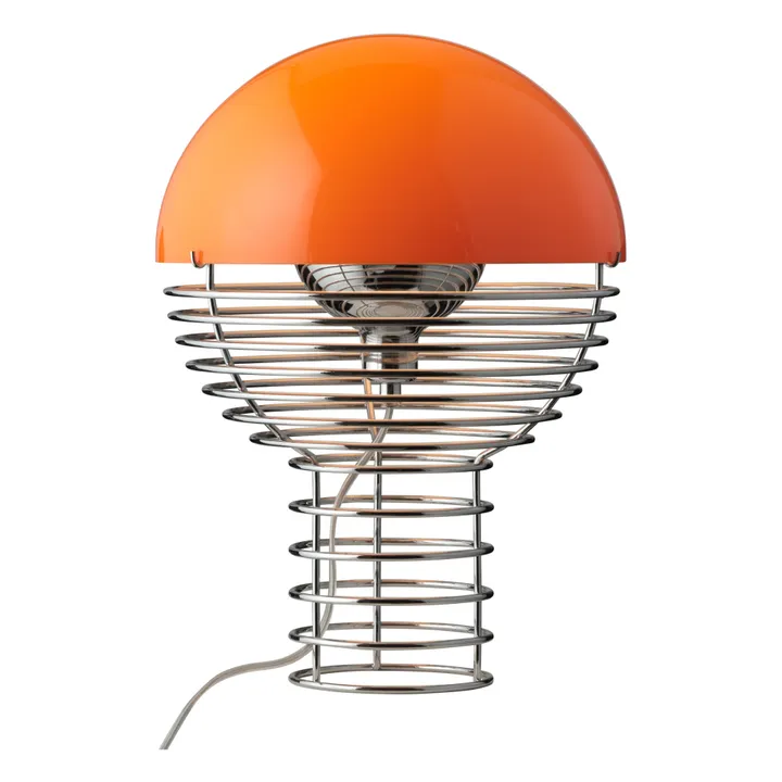 Verpan Lampe à poser Wire - Verner Panton | Orange