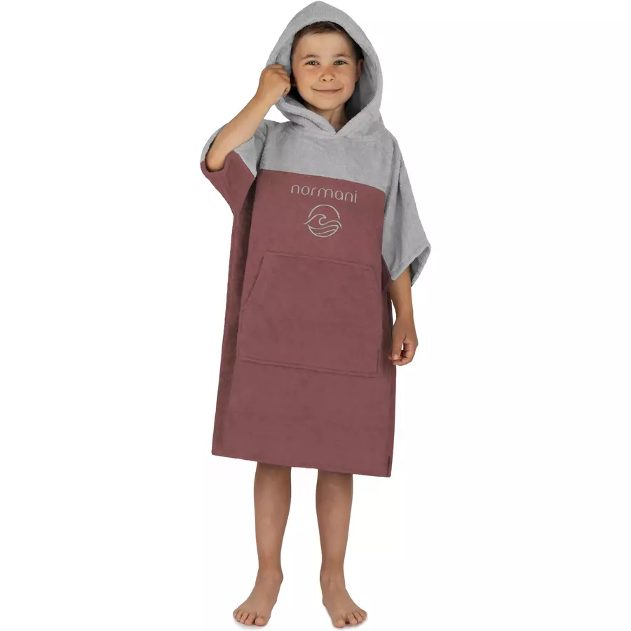 normani Kinder Badeponcho 6-9 Jahre Puwai Rosa